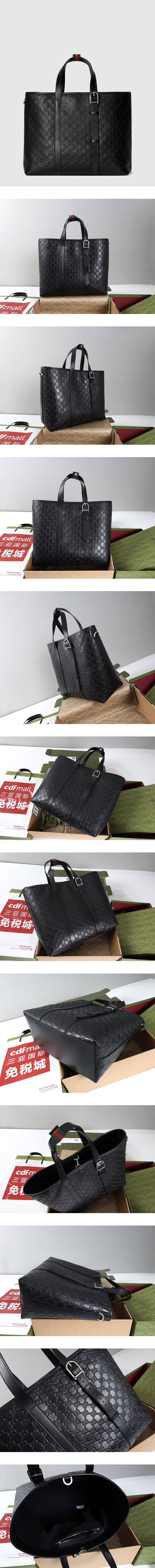 구찌 남성 GG 엠블럼 라지 토트백 gub13105x