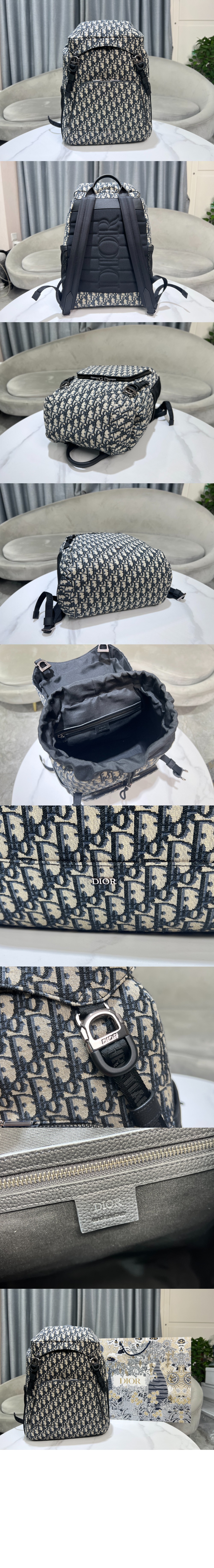 디올 8 플랩 백팩 1EIBA