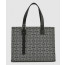 로에베 버클 호리즌탈 토트 백 - 카프스킨 & 애너그램 자카드