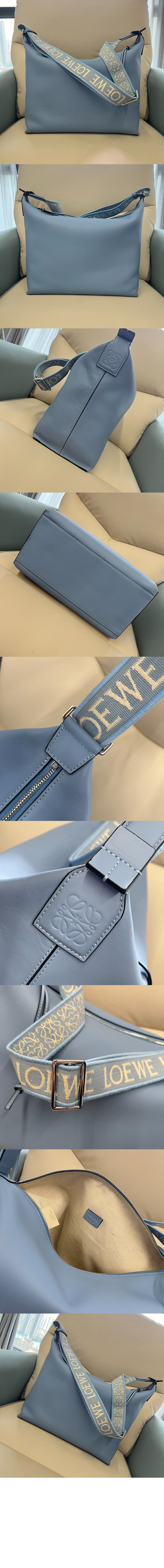 로에베 큐비 크로스 백 - 유연한 스무스 카프스킨 & 자카드