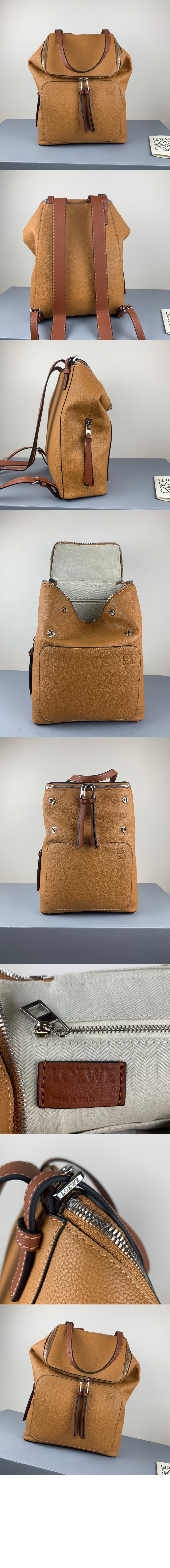 로에베 밀리터리 백팩 - 소프트 그레인 카프스킨