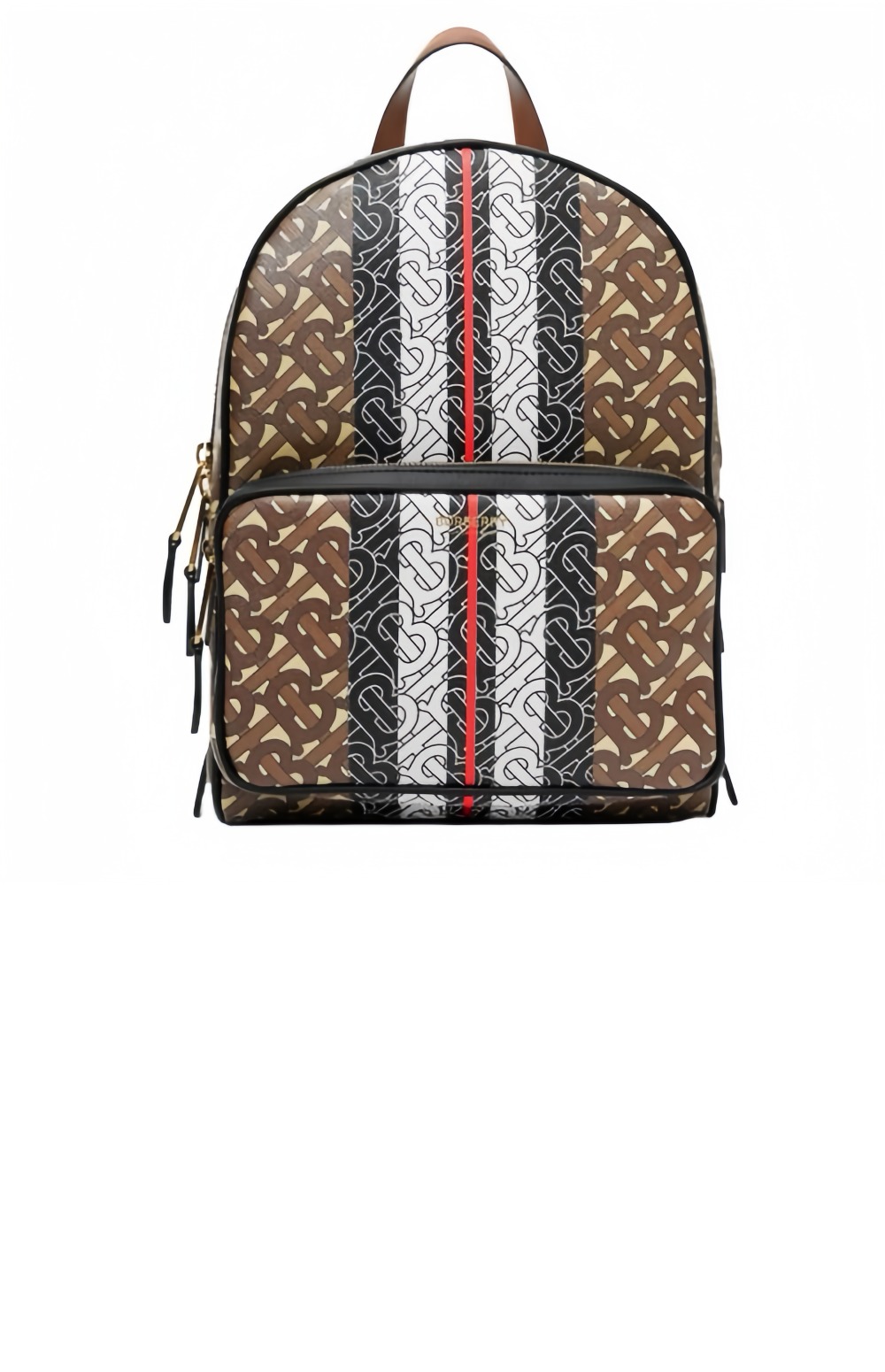 버버리 스트라이프 프린트 캔버스 백팩 80193461