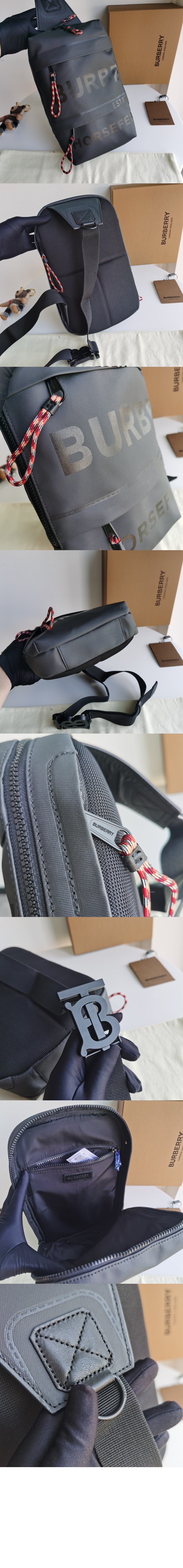 버버리 프린트 캔버스 백팩 80365541