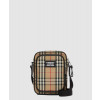 버버리 체크 레더 크로스바디백 80233811