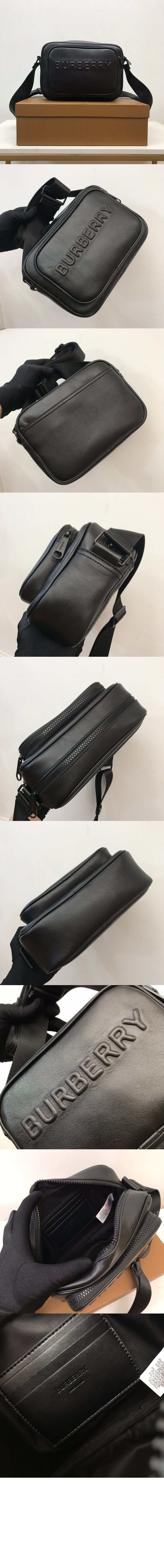 버버리 레더 크로스바디백 80389551