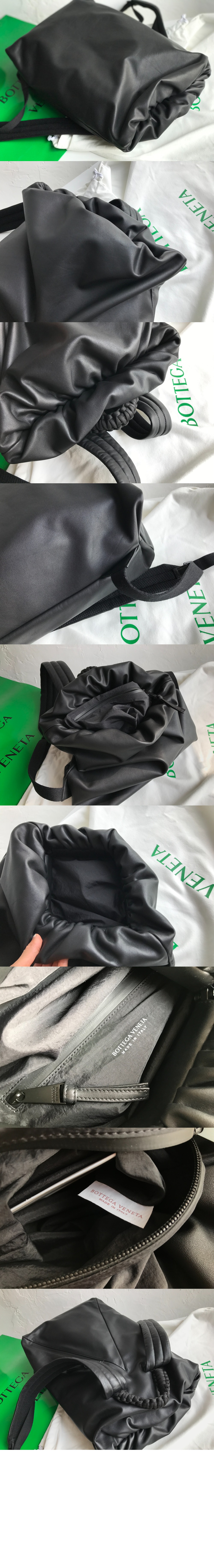 보테가베네타 롤 탑 레더 백팩 629858