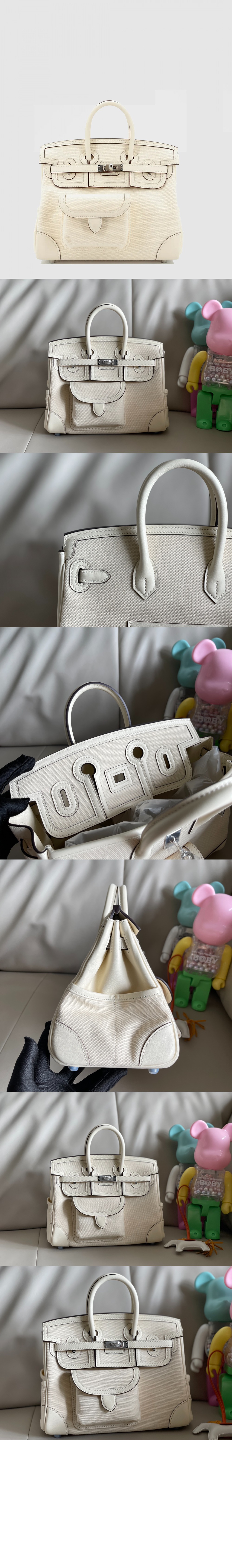 에르메스 캔버스 토트백