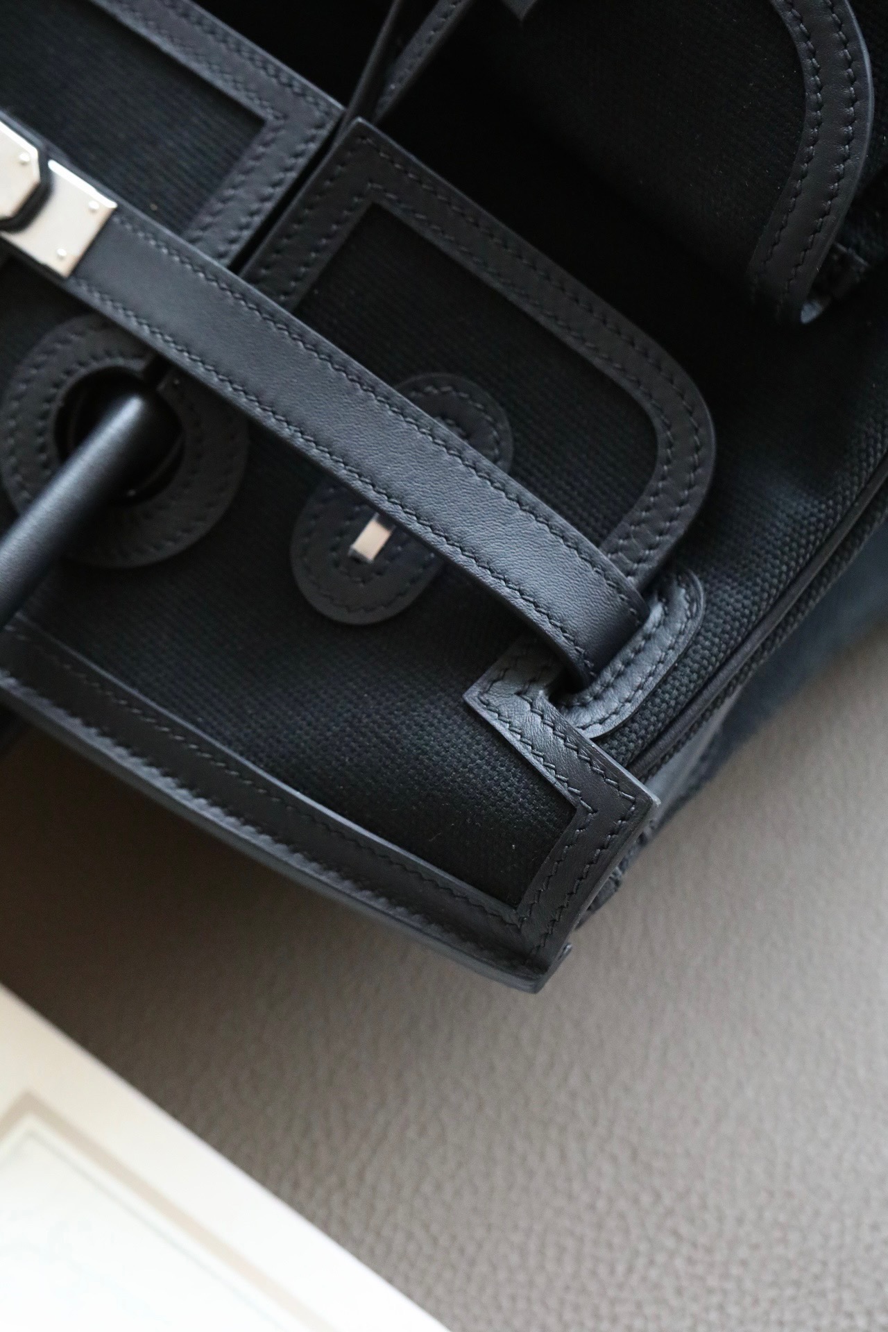 에르메스 버킨 카고35 백 올블랙 swift 올수공