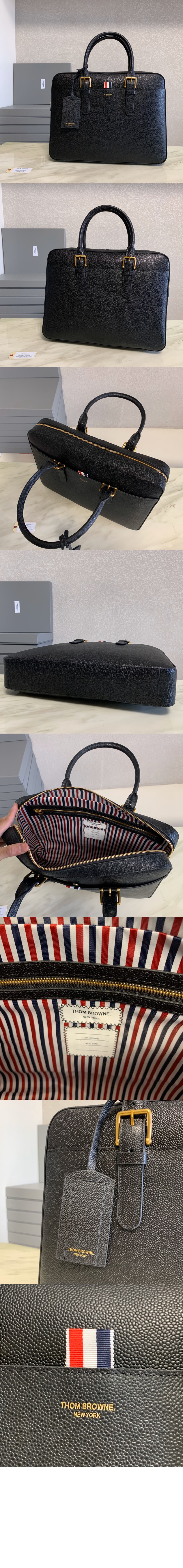 톰브라운 자갈무늬 서류가방 MAG045