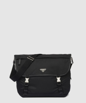 프라다 리나일론 및 가죽 숄더백 2VD052