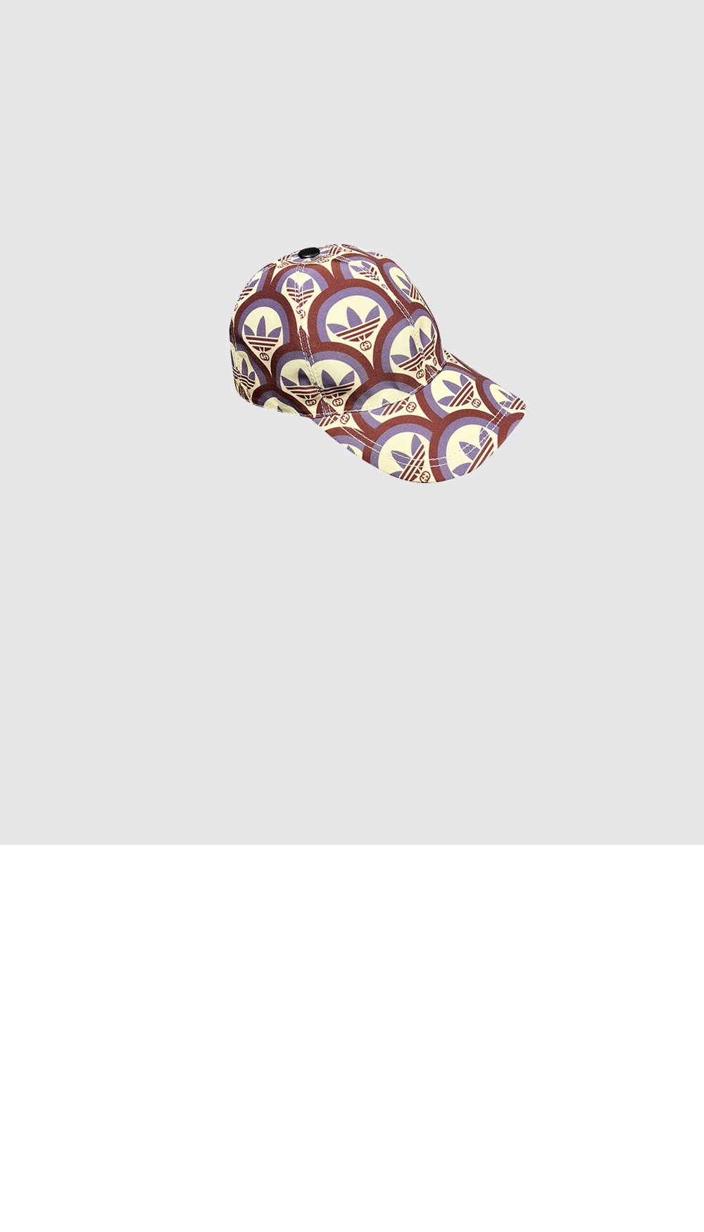 구찌 아디다스 x 구찌 트레포일 프린트 베이스볼 캡 696485