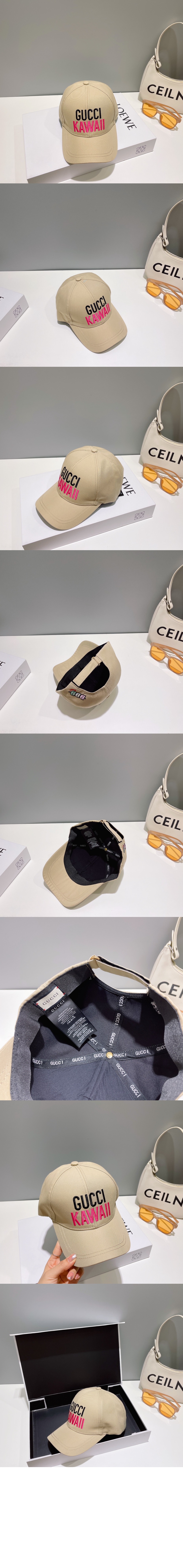 구찌 자수 베이스볼 캡 345621