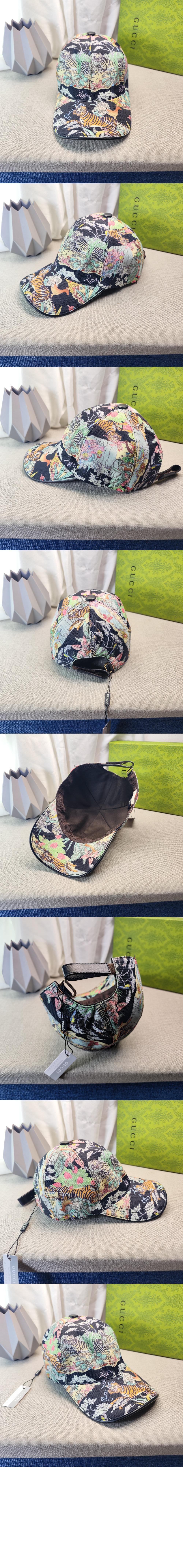 구찌 프린팅 베이스볼 캡 862549