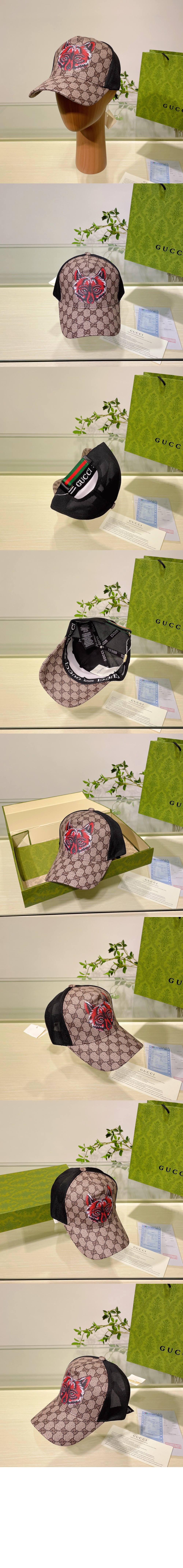 구찌 울프 베이스볼 캡 426887