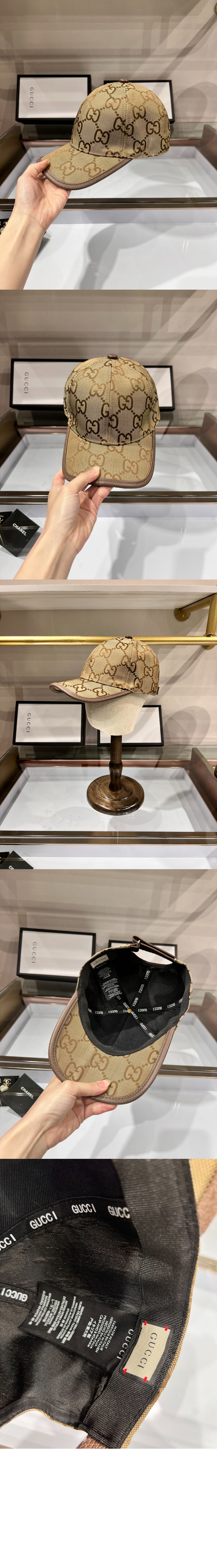 구찌 점보 캔버스 베이스볼 캡 681264