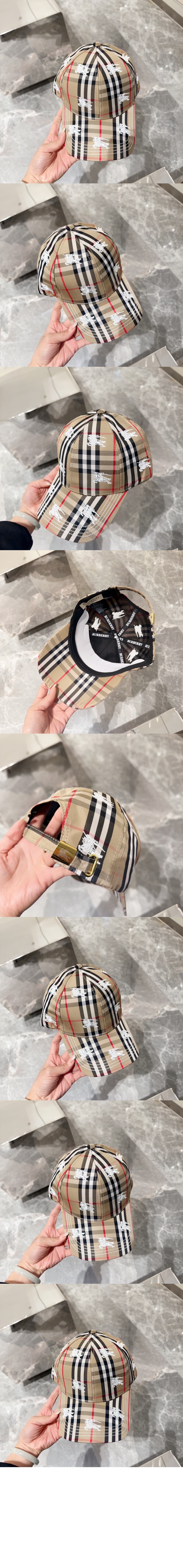 버버리 입체 자수 야구 모자 8015024