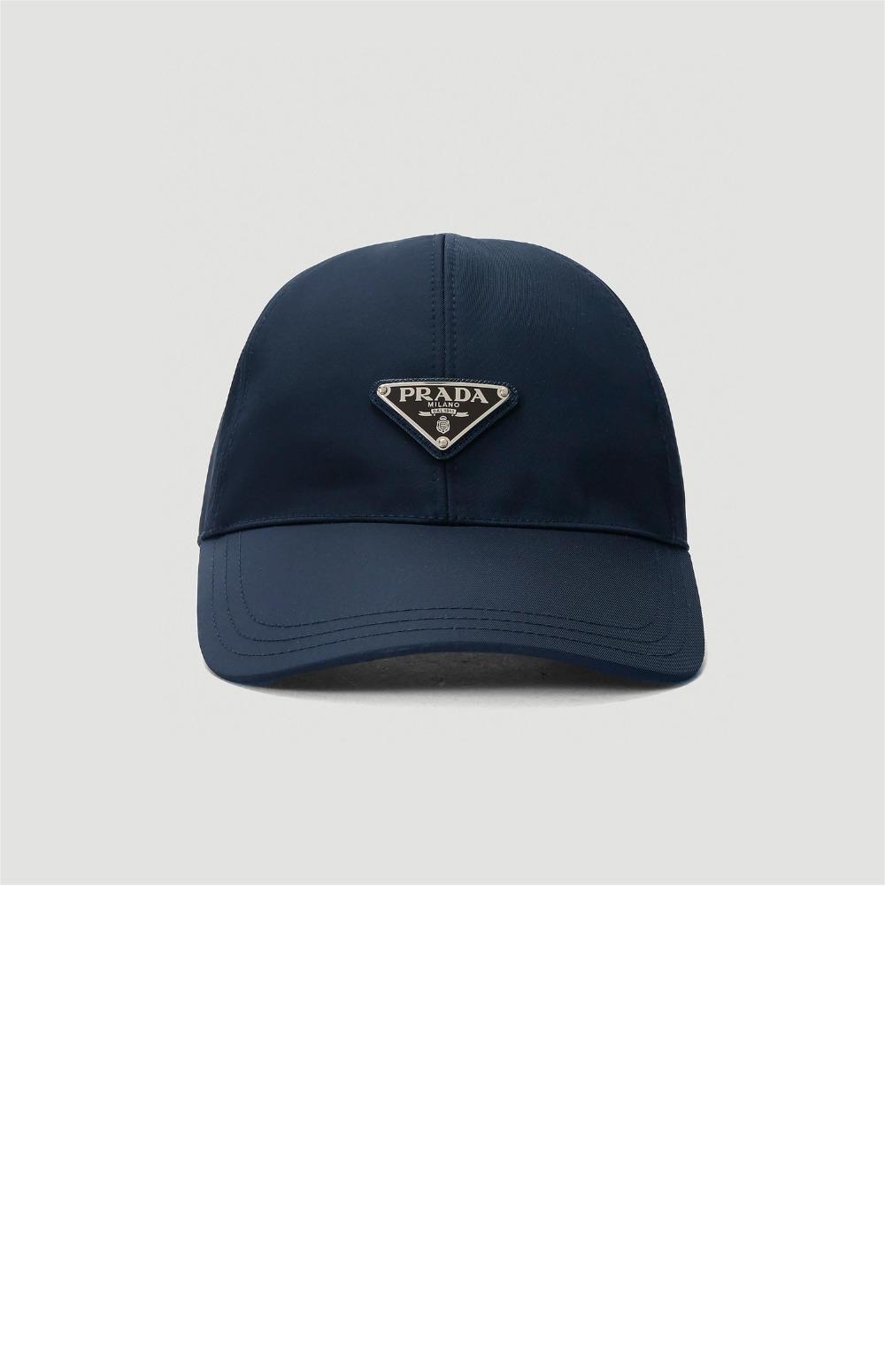프라다 로고 베이스볼 캡 1HC231