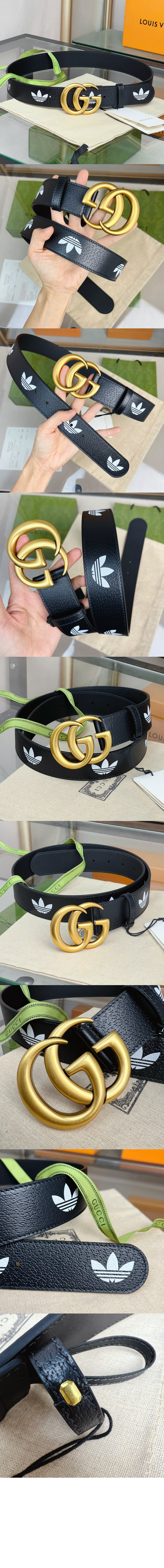 구찌 x 아디다스 x 구찌 트레포일 벨트 406831