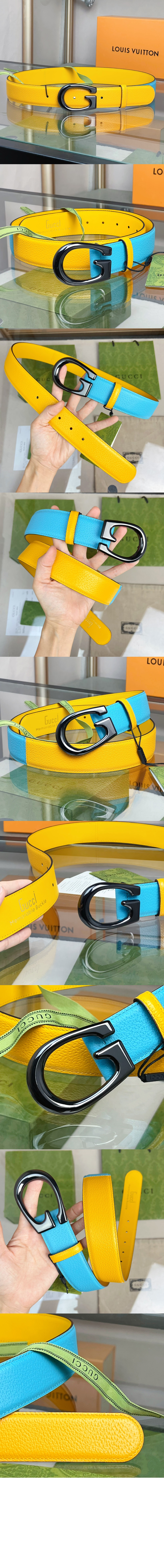 구찌 와이드 벨트 709954