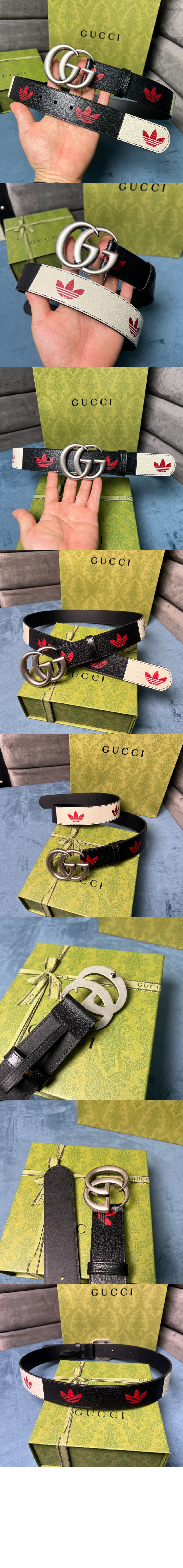 구찌 아디다스 x 구찌 트레포일 벨트 406831