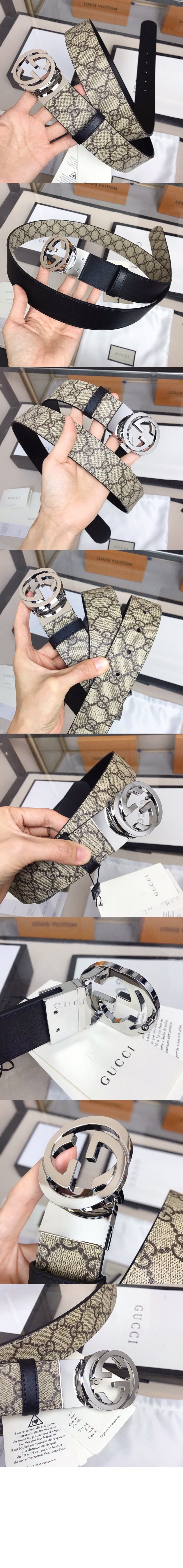 구찌 GG 수프림 벨트 473030