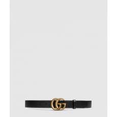 구찌 더블 G 버클 레더 벨트 409417