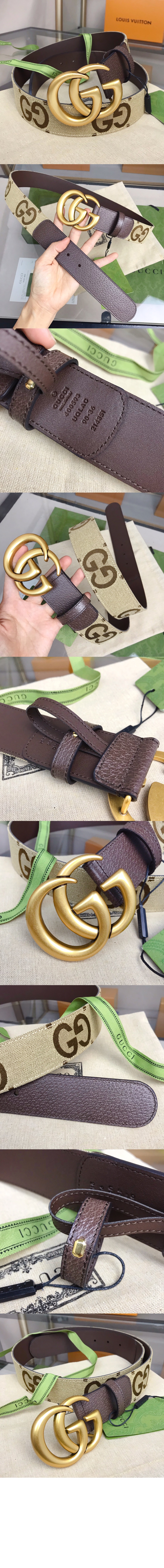 구찌 점보 GG 와이드 벨트 400593