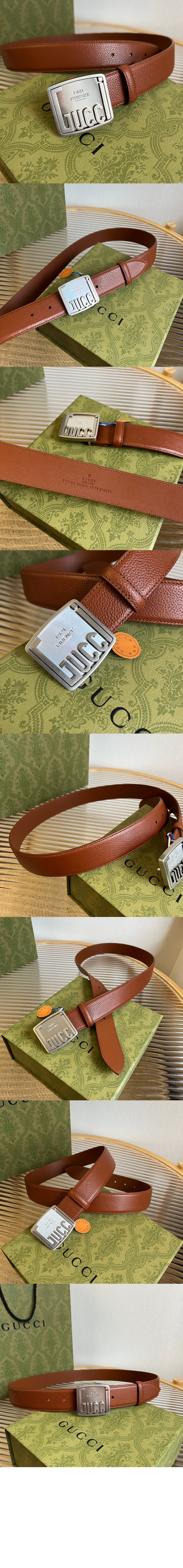 구찌 버클 벨트 760124