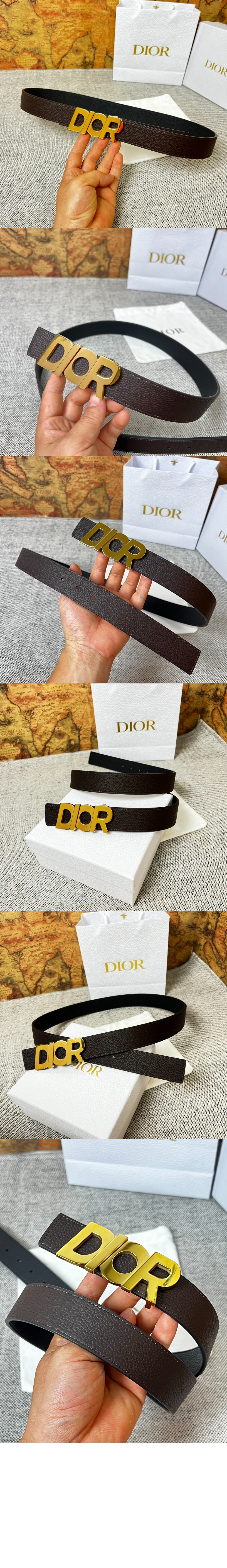 디올 버클로고 벨트 4335P