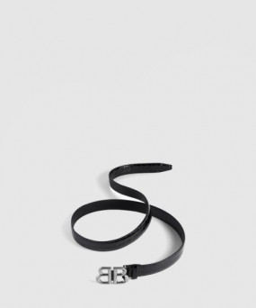 발렌시아가 모나코 크로커다일 엠보싱 벨트 766031