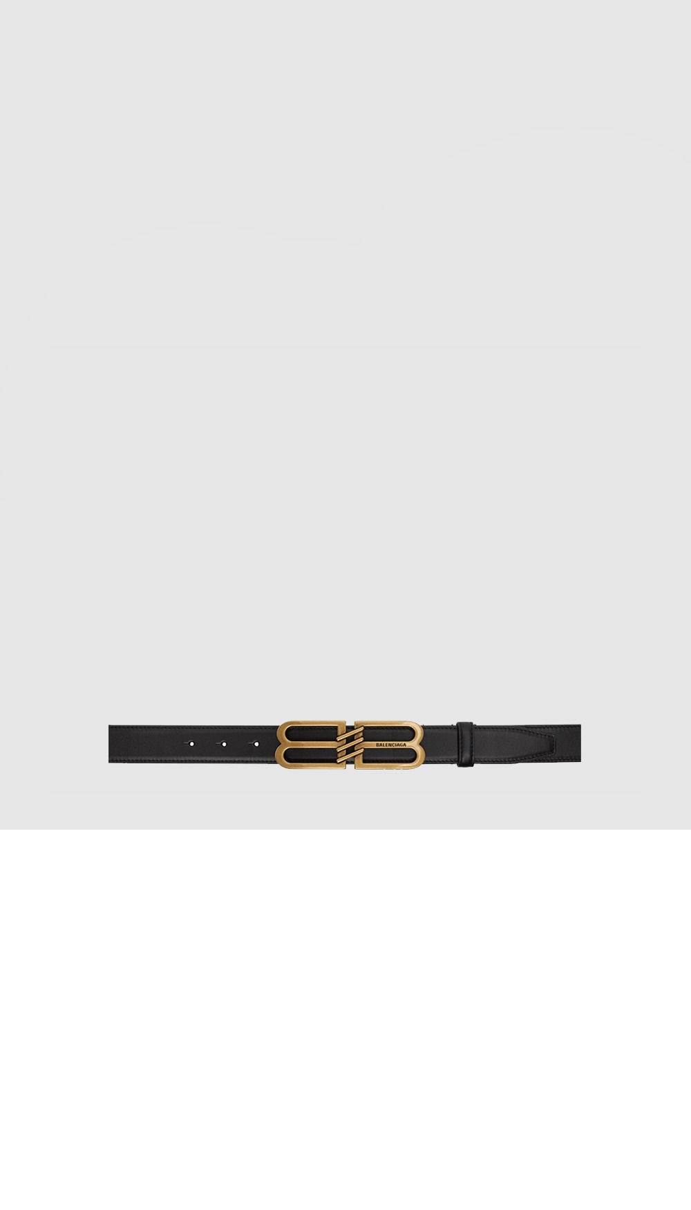 발렌시아가 BB 코팅 벨트 703098