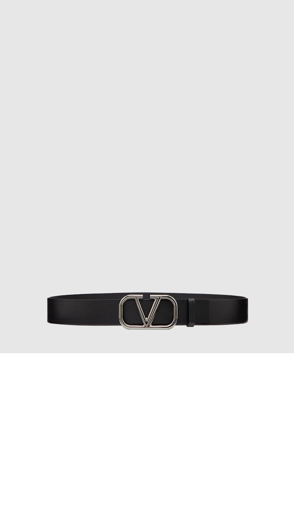 발렌티노 브이로고 시그니처 유광 송아지 가죽