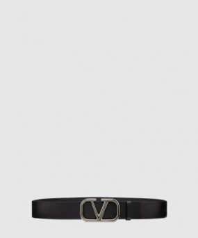 발렌티노 브이로고 시그니처 유광 송아지 가죽