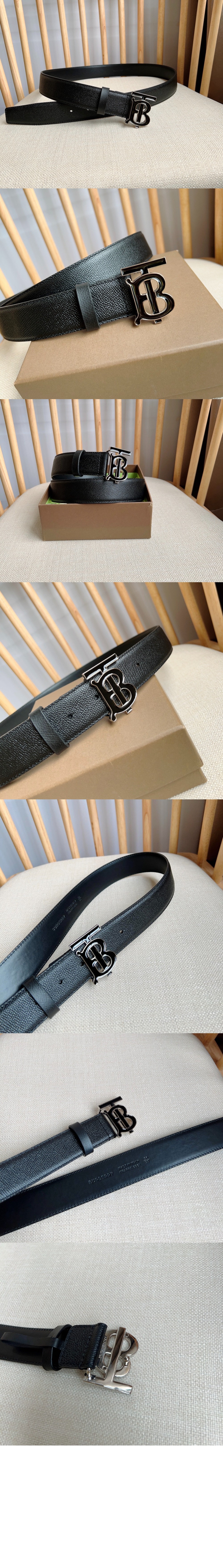 버버리 매끄러운 버클 벨트 80659751