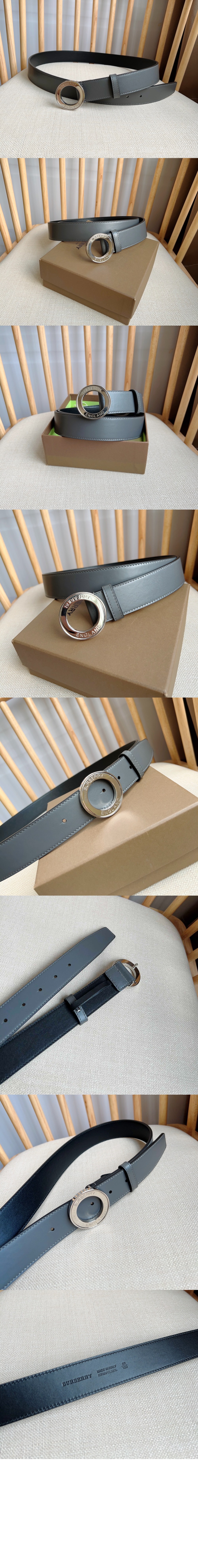 버버리 로고 스냅 가죽 벨트 80493801