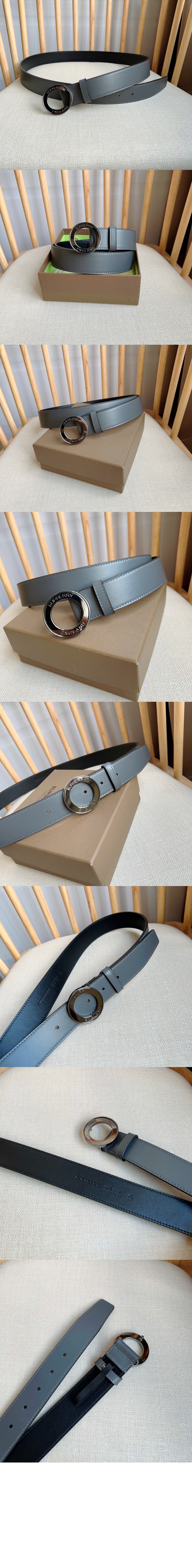 버버리 로고 스냅 가죽 벨트 80493801