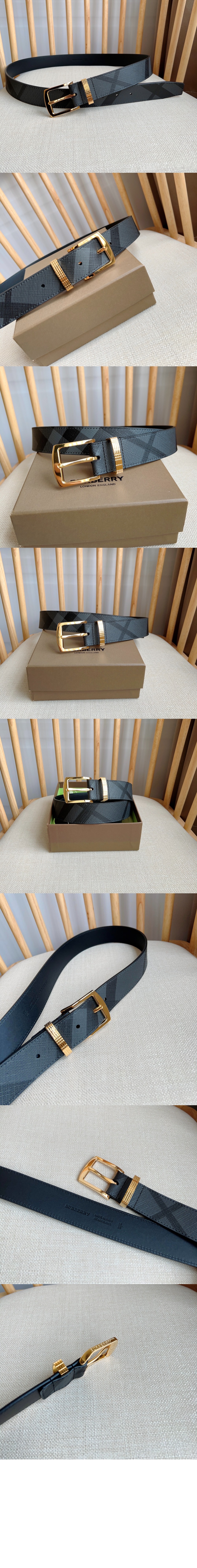 버버리 체크 벨트 80659871