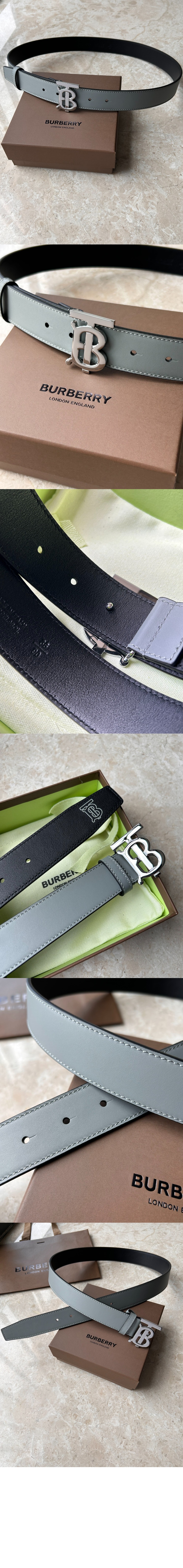 버버리 TB 레더 벨트 80283661