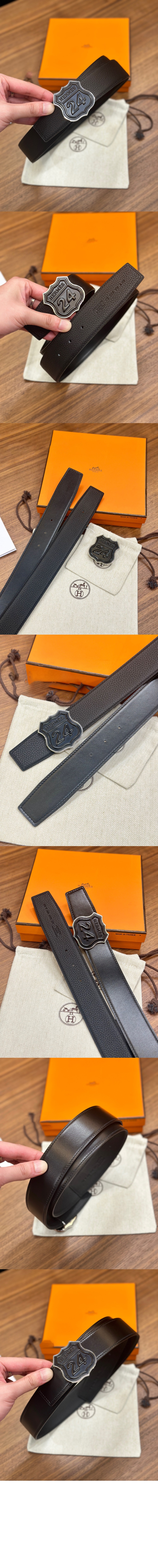 에르메스 양면 가죽 벨트