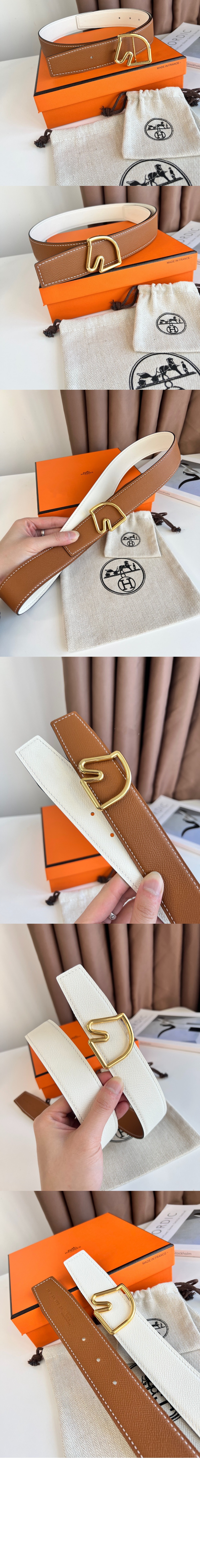 에르메스 슈발 드 테트 리버서블 벨트