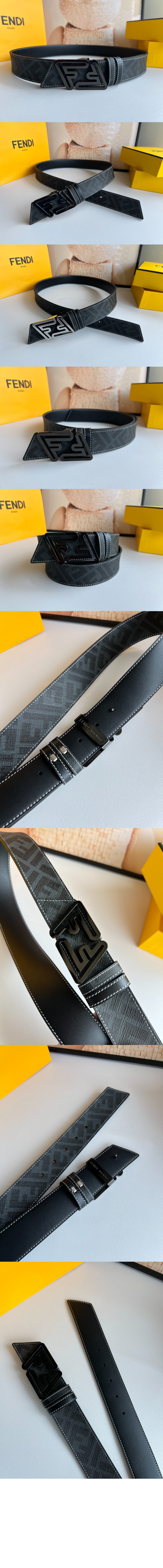 펜디 FF 못박힌 벨트 7C048