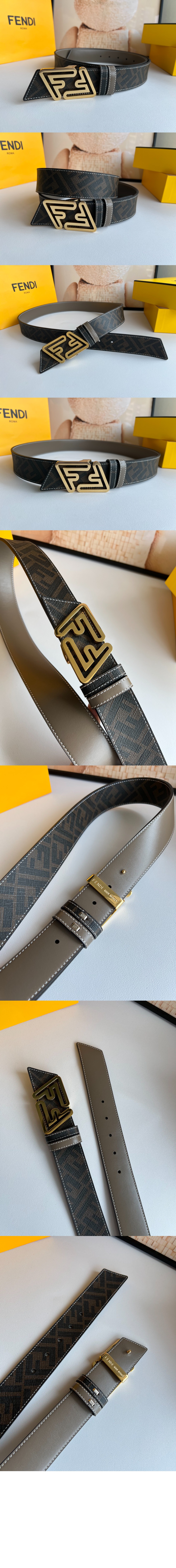 펜디 FF 못박힌 벨트 7C048