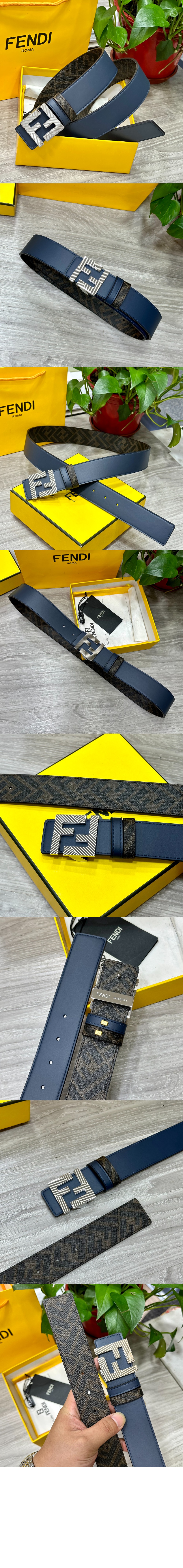 펜디 가죽 리버서블 벨트 7C050