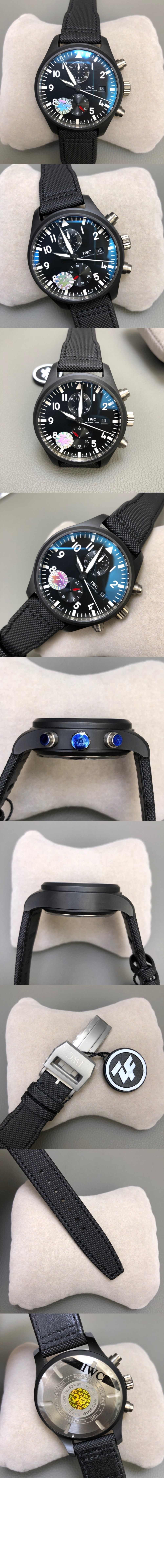 IWC 파일럿 워치 크로노그래프 탑 44.5 IW389001