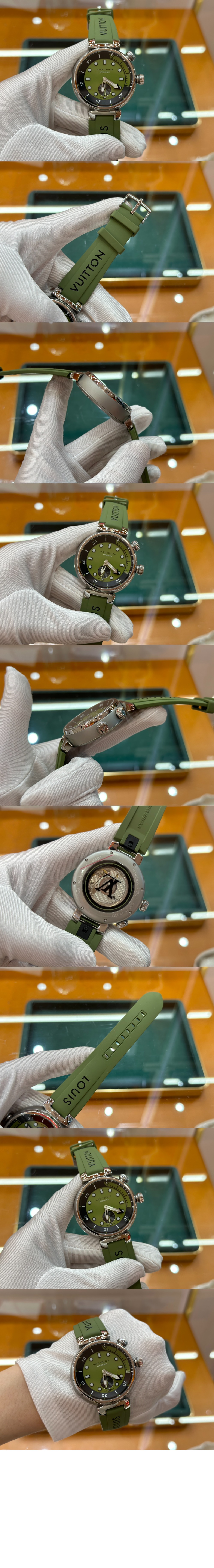 루이비통 땅부르 스트리트 다이버 오토매틱 44 QA173A