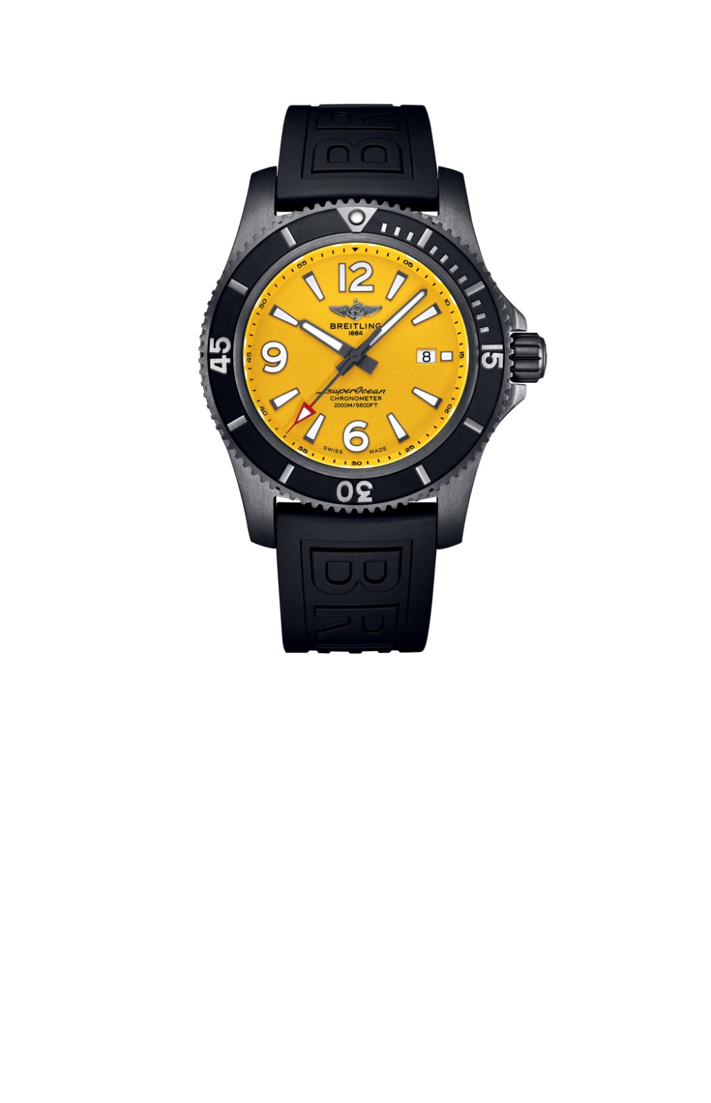 브라이틀링 슈퍼오션 오토매틱 46 블랙 스틸 M17368D7