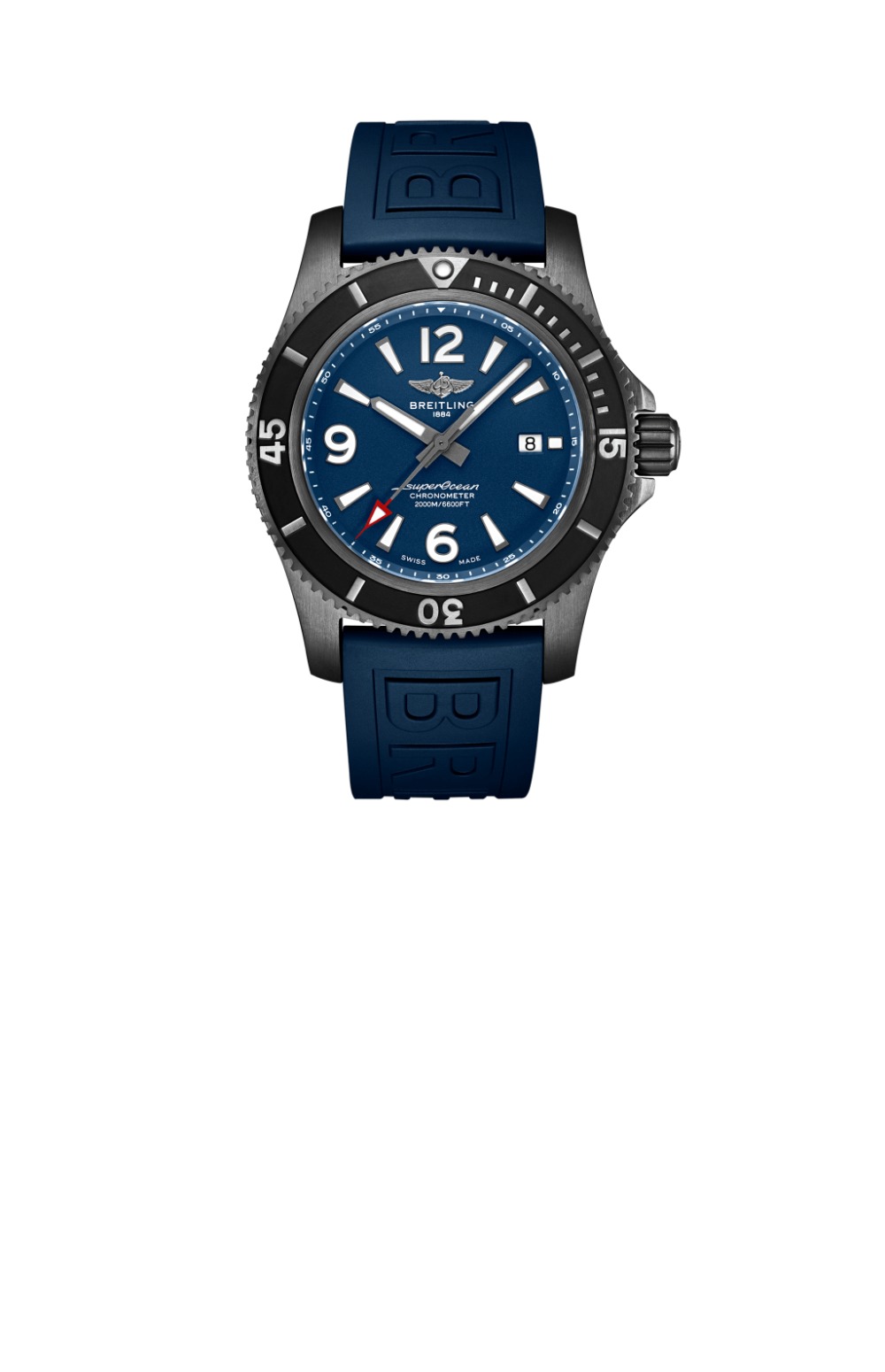 브라이틀링 슈퍼오션 오토매틱 46 블랙 스틸 M17368D7