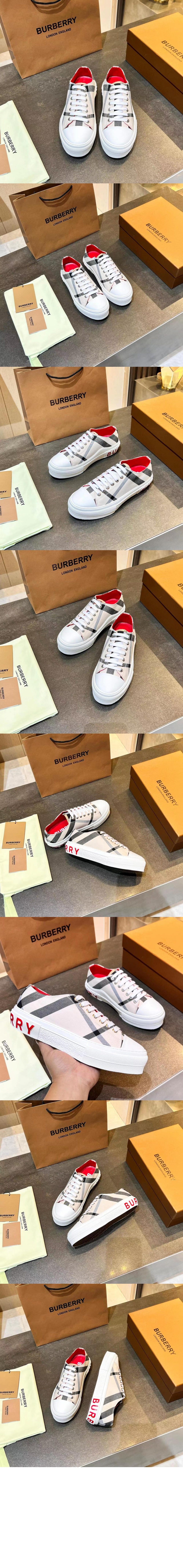 버버리 체크 코튼 스니커즈 80525651