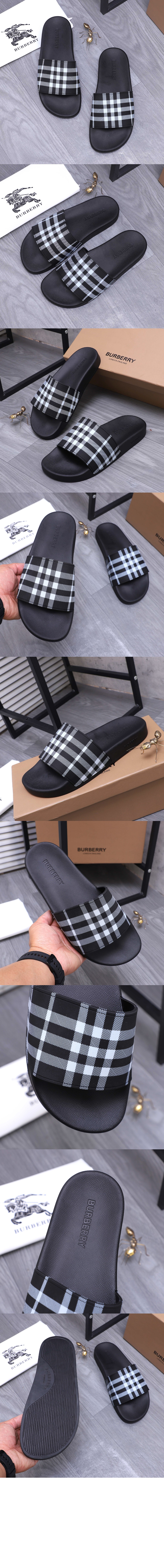 버버리 체크 슬라이드 81075141