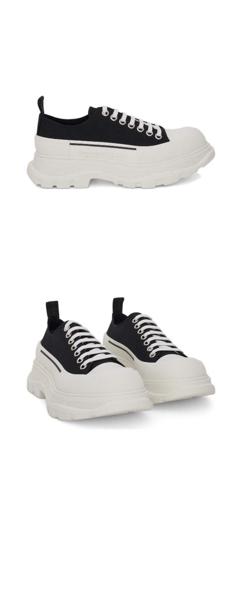 알렉산더맥퀸 트레드 슬릭 스니커즈 604257